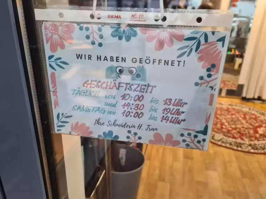 &Auml;nderung Schneiderei