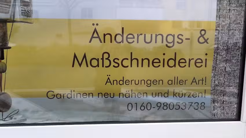 &Auml;nderungs & Ma&szlig;schneiderei