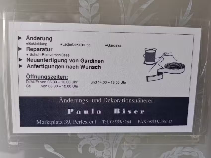 &Auml;nderungs- und Dekorationsn&auml;herei