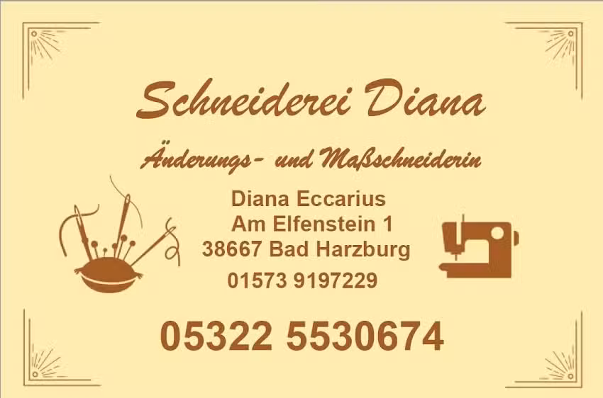 &Auml;nderungs- und Ma&szlig;schneiderei Diana