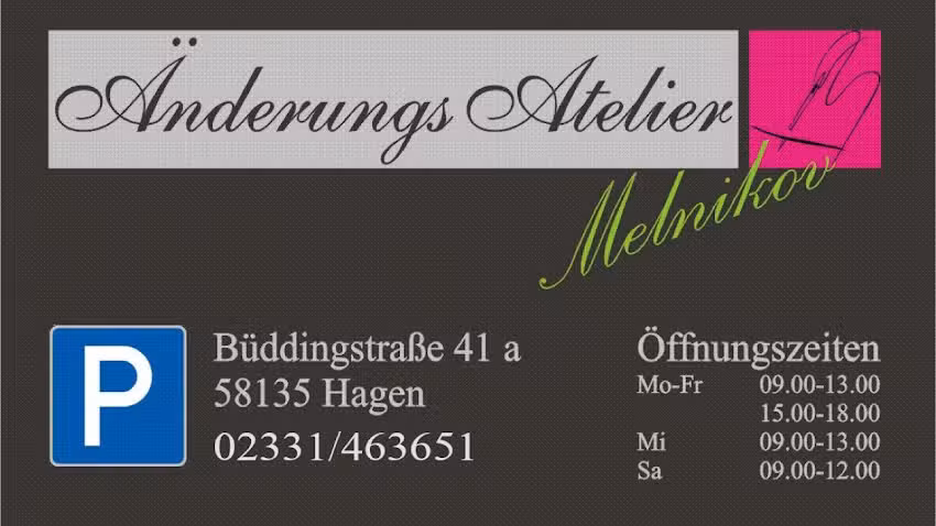 &Auml;nderungsatelier Melnikov