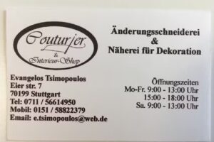 &Auml;nderungsschneiderei Couturier