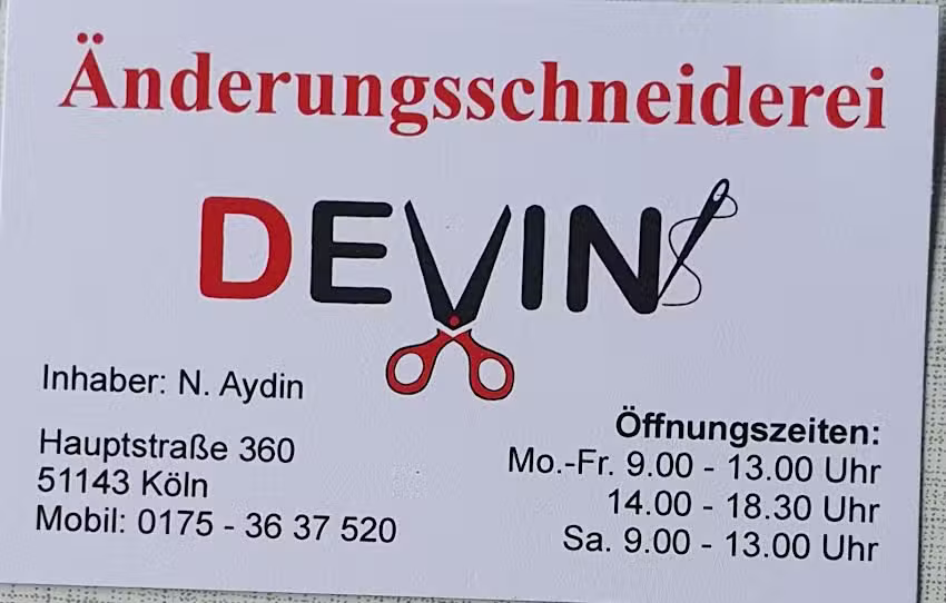 &Auml;nderungsschneiderei DEVIN