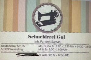 &Auml;nderungsschneiderei Gol