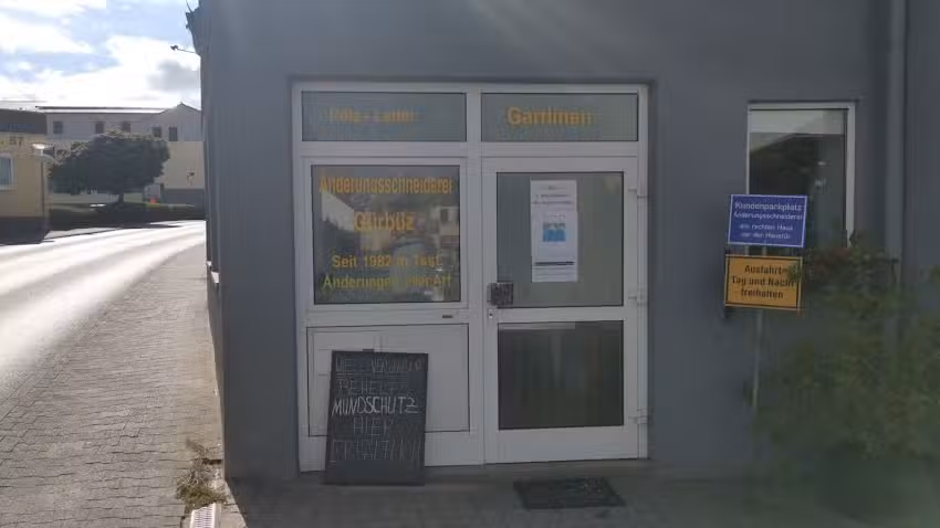 &Auml;nderungsschneiderei G&uuml;rb&uuml;z