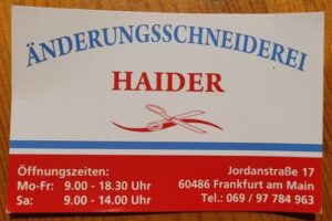 &Auml;nderungsschneiderei Haider