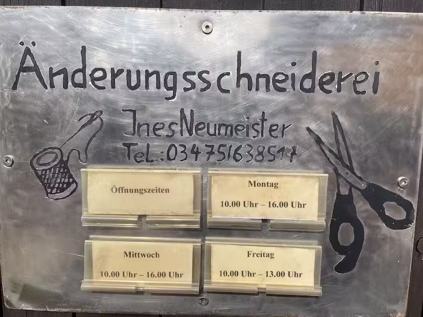&Auml;nderungsschneiderei Ines Neumeister
