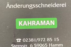 Änderungsschneiderei Kahraman