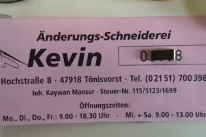 &Auml;nderungsschneiderei Kevin