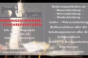 &Auml;nderungsschneiderei & Schuhreparaturen Anna Magzanov