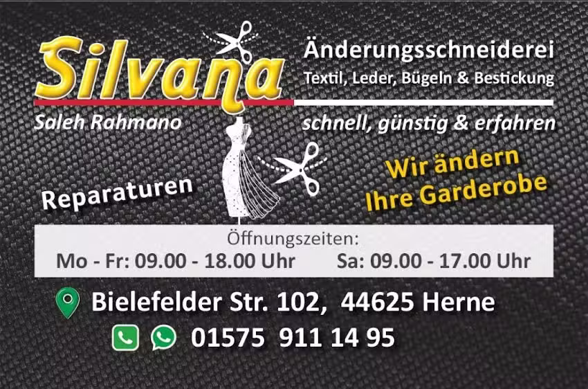 &Auml;nderungsschneiderei Silvana Saleh Rahmano