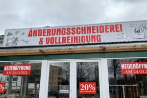 &Auml;nderungssschneiderei und Vollreinigung