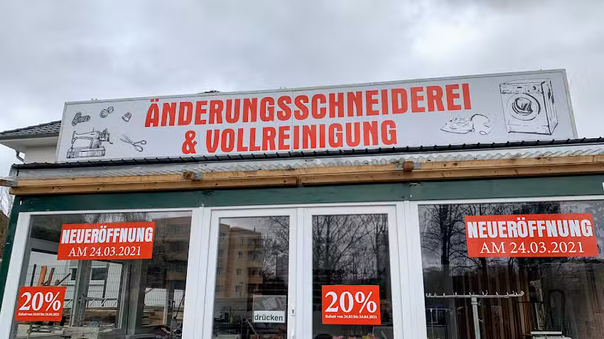 &Auml;nderungssschneiderei und Vollreinigung