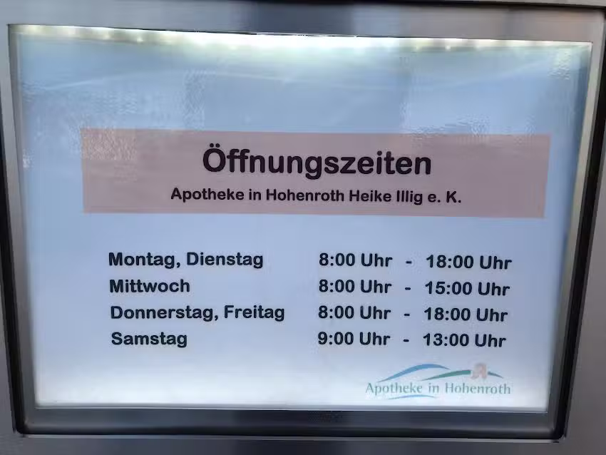 Apotheke in Hohenroth Jonathan Schneider e. K.