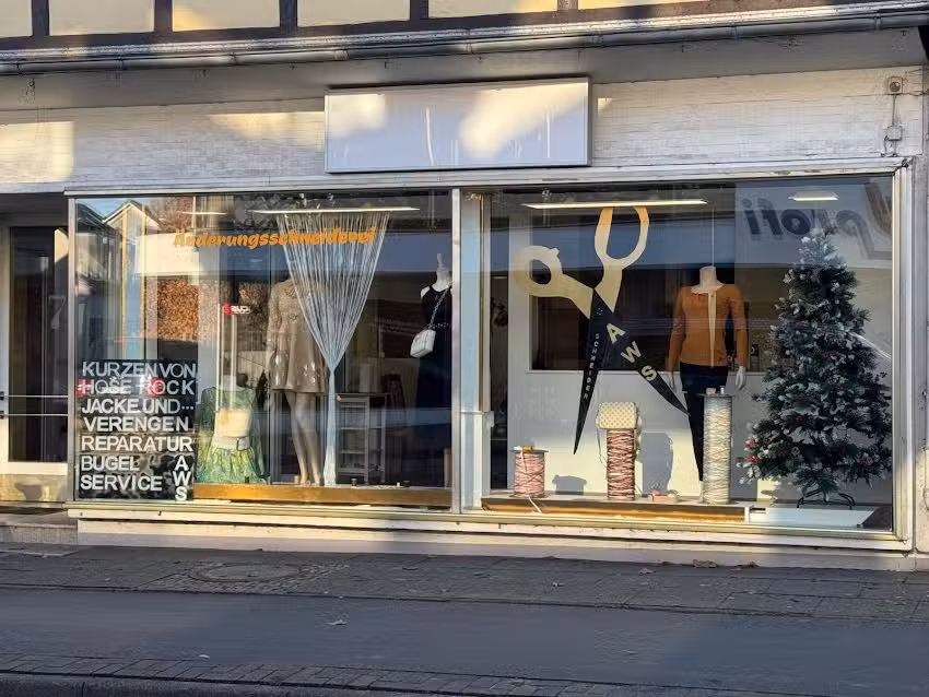 AWS &auml;nderungsschneiderei Shop an Annahmestelle Textilreinigung