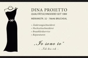 Dina Proietto &ndash; Schneiderei