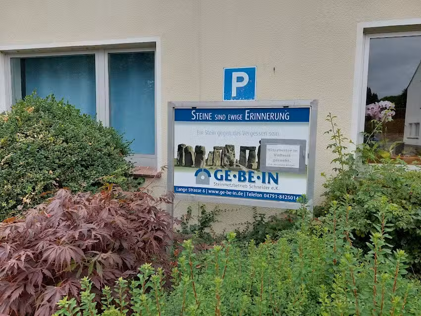 GE&middot;BE&middot;IN Steinmetzbetrieb Schneider e. K.