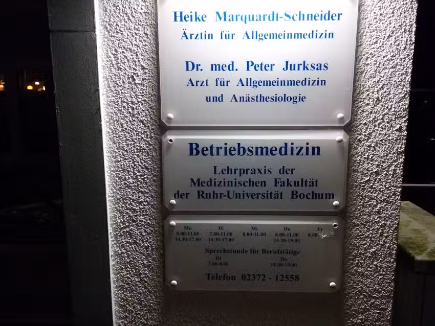 Gemeinschaftspraxis Dr. med. P. Jurksas & H. Marquardt-Schneider