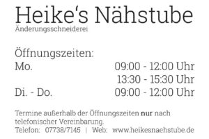 Heike&rsquo;s N&auml;hstube