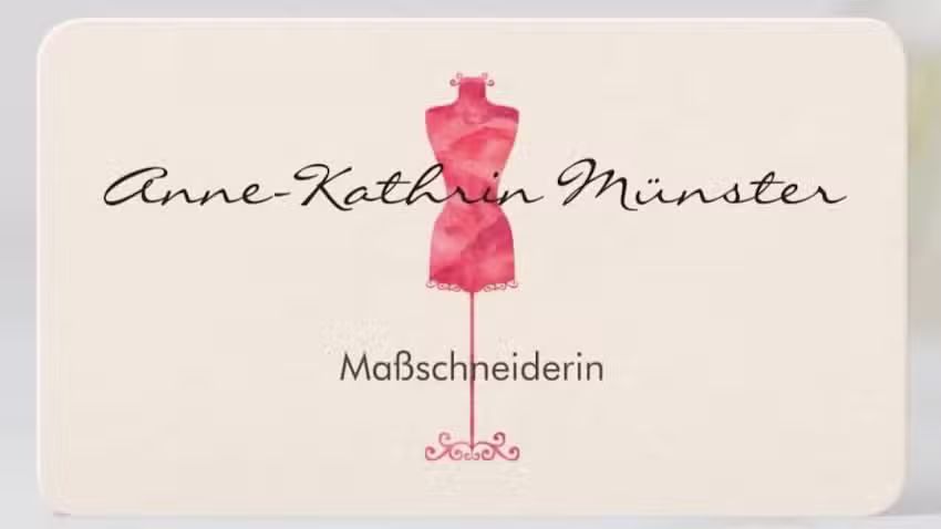 Ma&szlig;schneiderin Anne-Kathrin M&uuml;nster