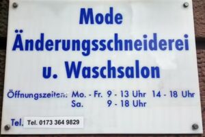 Mode Aenderungsschneiderei u. Waschsalon