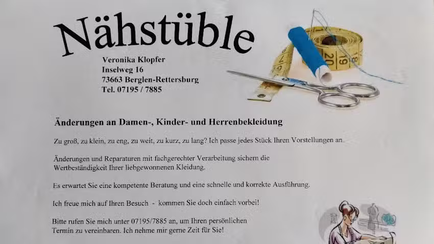 N&auml;hst&uuml;ble Veronika Klopfer