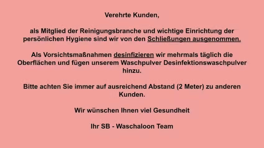 SB &ndash; Waschsalon Erlangen