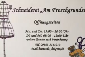 Schneiderei &bdquo;Am Froschgrundsee&ldquo;