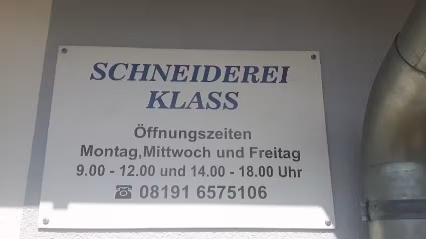 Schneiderei Klass