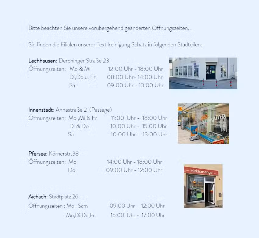 Textilreinigung Schatz