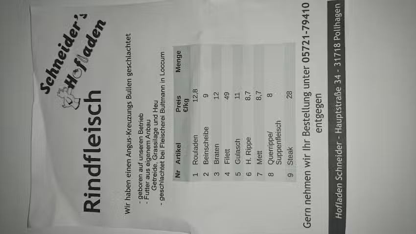 Verkaufswagen Schneiders Hofladen