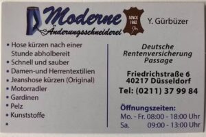 Yusuf G&uuml;rb&uuml;zer Moderne Schneiderei